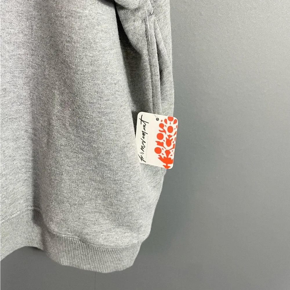 Free People FP Movement All Star Buti Logo Pullover Sweatshirt Oversized NWT - Picture 10 of 16